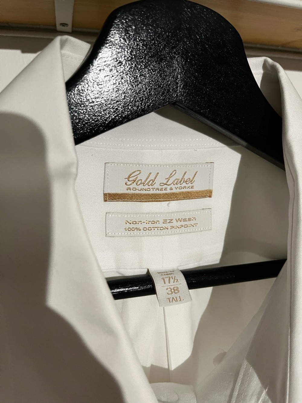 Gold Label Roundtree & Yorke White Dress Shirt